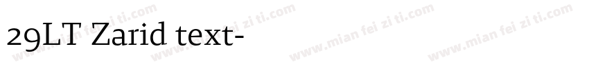 29LT Zarid text字体转换